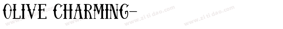 OLIVE CHARMING字体转换